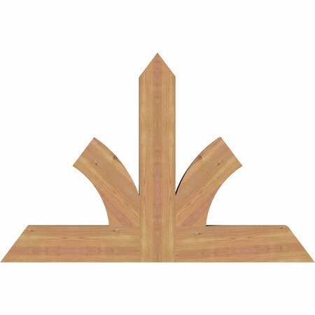 Ekena Millwork Richland Timber Gable Bracket, Western Red Cedar, 48"W x 32"H x 3 1/2"D x 5 1/2"F, 16/12 Pitch GBW048X32X0406RIC00SWR